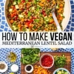 pin image 3 for lentil salad.